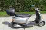 Vespa ET 2 silbergrau mit Koffer TOP