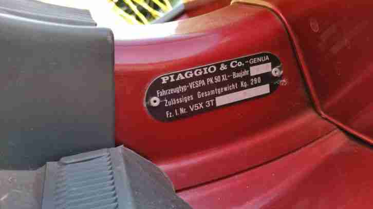 Piaggio Vespa PK 50 XL 4 Gang Bastlerfahrzeug