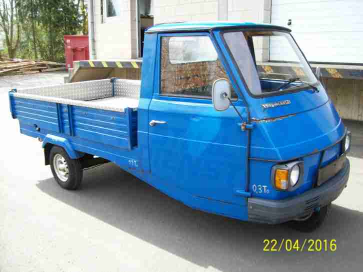 Piaggio Vespacar P2 Kipper Pritsche Vespa Car Ape Plane Spriegel