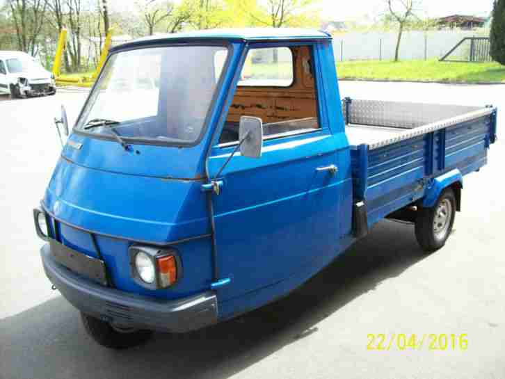 Piaggio Vespacar P2 Kipper Pritsche Vespa Car Ape Plane Spriegel