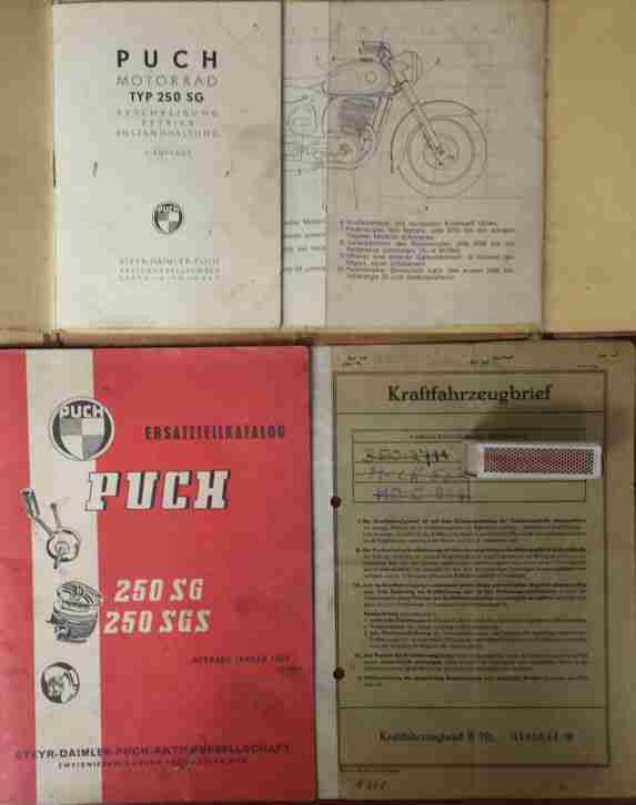 Puch 250 SGS, Baujahr 1955 Scheunenfund Garagenfund Oldtimer