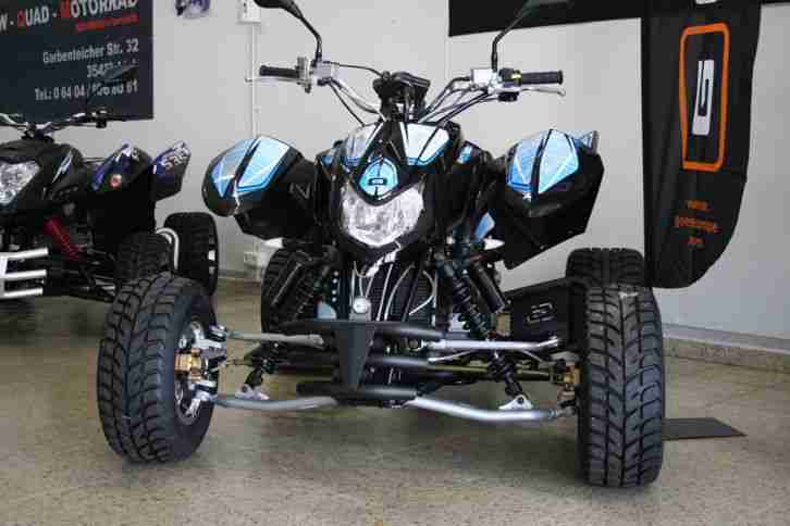 QUAD ATV GOES 400 SUPERMOTO - ALU FELGEN POLIERT - MAXXIS - GASDRUCK FEDERBEIN