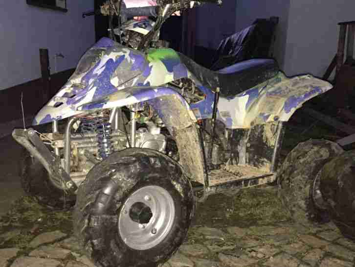 Quad 107ccm Alarmanlage mit Fernbedienung Vor