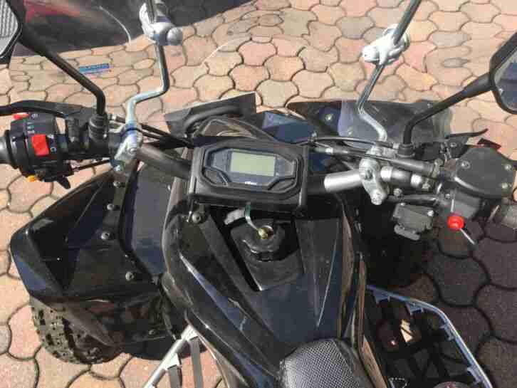 Quad ATV Lyda 203E-3, Eglmotor, schwarz metallic, Hängerkupplung und Seilwinde