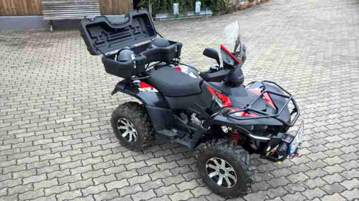 Quad; ATV; Seilwinde; 4x4; Koffer; Windschutz