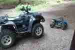 Quad mit Schneeschild und