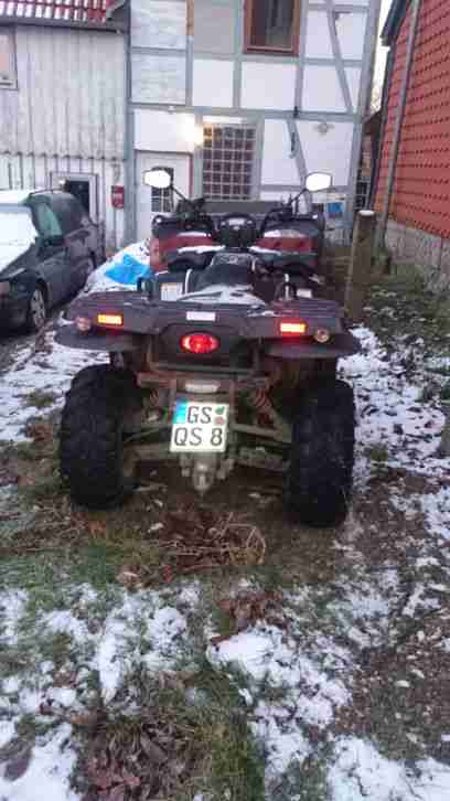 Quad mit Schneeschild und Salzstreuer,Seilwinde, LOF
