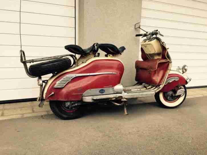 RAR Scheunenfund Origi. Lambretta 125 LD Bj 1954 Oldtimer Viele Accessoires RAR