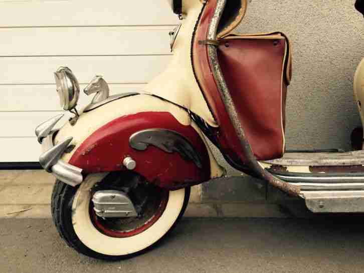 RAR Scheunenfund Origi. Lambretta 125 LD Bj 1954 Oldtimer Viele Accessoires RAR