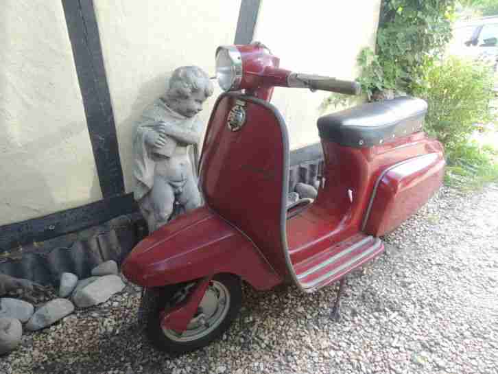 RARITÄT LAMBRETTA ROLLER 50 ccm TYP J 50 Bj. 1968 LÄUFT IM ORIGINAL ZUSTAND