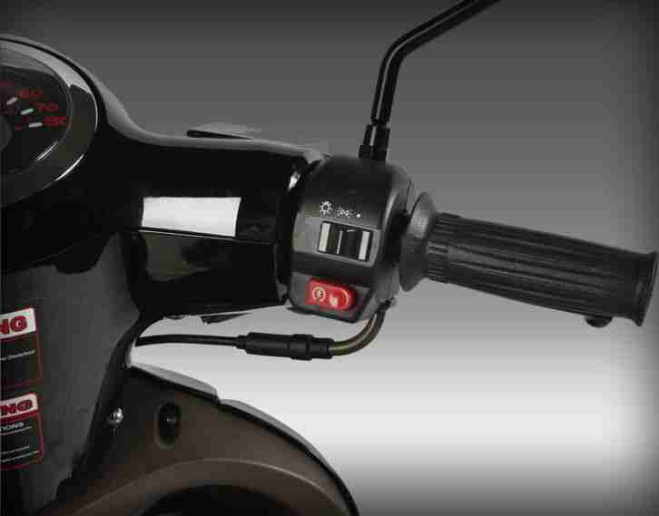 RETRO ROLLER CITY CRUISER SCOOTER MOFA 25 KMH 49 50 CCM MOTORROLLER SCHWARZ NEU