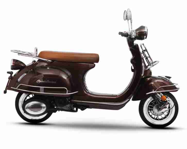 RETRO ROLLER CLASSIC CRUISER SCOOTER MOFA 25 49 50 125 CCM MOTORROLLER BRAUN