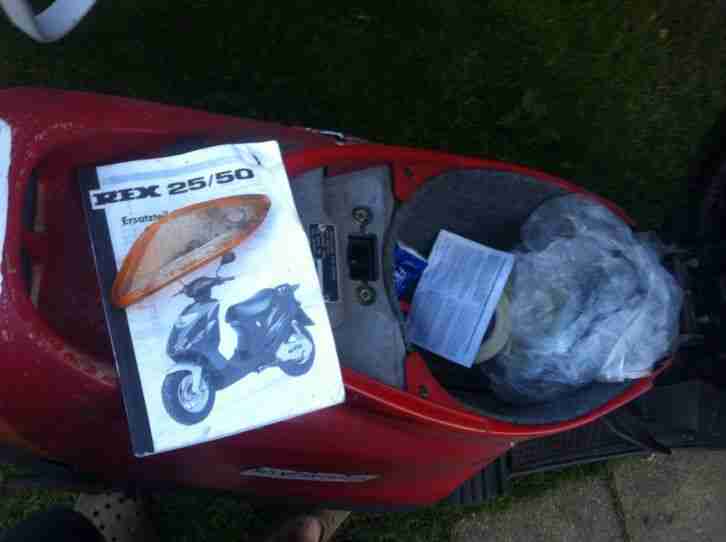 REX RS50 Motoroller Ersatzteilträger Baslter Bj 96 Zulassig GG 260Kg