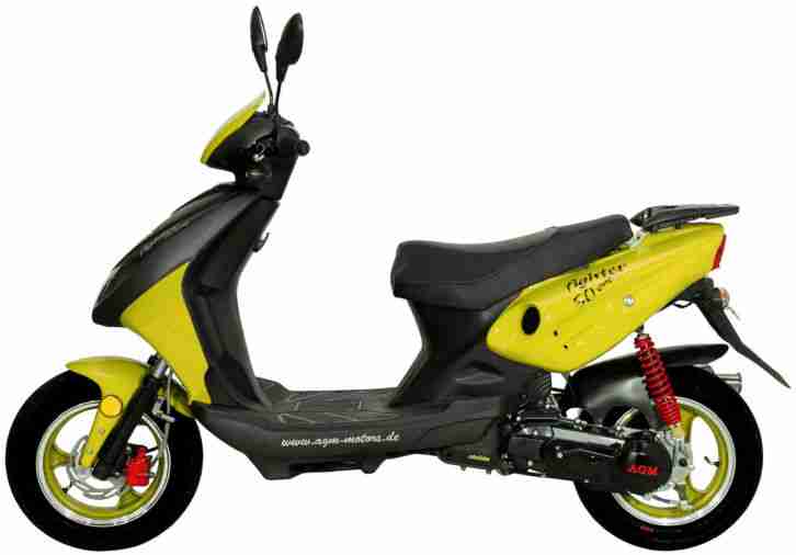 ROLLER 45km/h 50ccm 2 Takt - FIGHTER-MOTORROLLER - SCOOTER - MOKICK - MOFA -