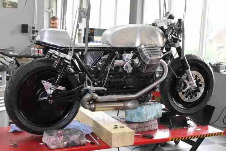 Radical Guzzi Ristretto Custombike Neuaufbau Nr. 4 von 5