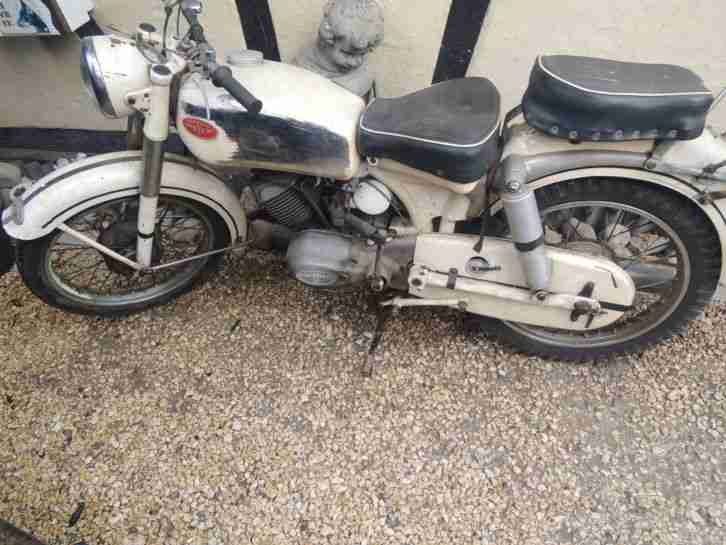 Rarität Zündapp Elastic Motorrad 200 ccm von 1954 Komplett mit Schlüssel