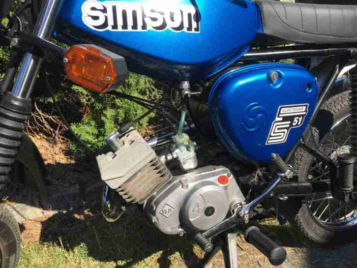 Restaurierte Simson S51 Elektronik Enduro Bj. 1976