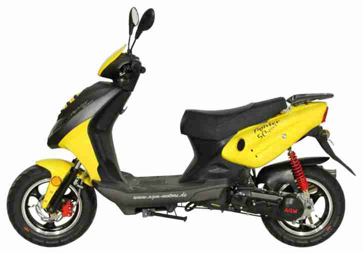 Roller 50ccm - Scooter Fighter 50 S Mofarroller 25 km/h Mofa Motorroller Moped
