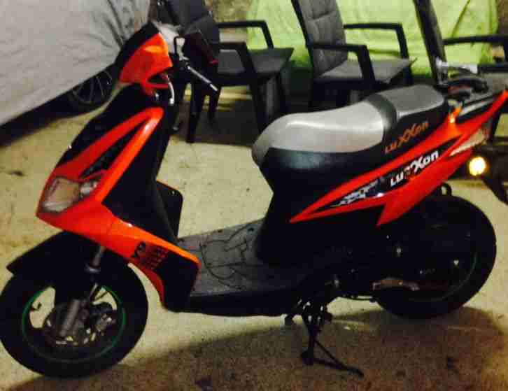 Roller LUXXON orange BT49QT-28C Bj2009 viele Teile erneuert 4Takt 72ccm Vario
