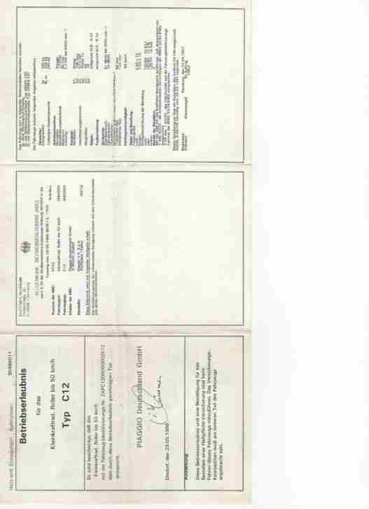 Roller Vespa Piaggio ET 2 50 ccm silber Vespa Klassiker