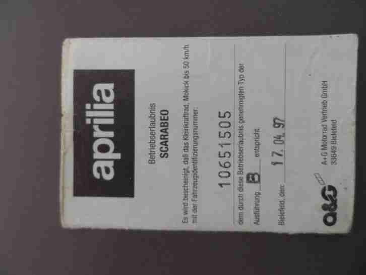 Roller aprilia scarabeo 50
