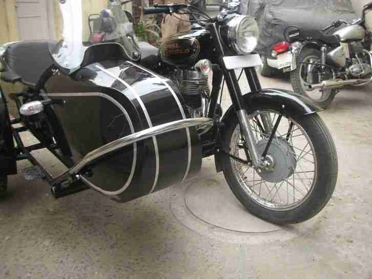 Royal Enfield 1976 Model 350 cc with side car free shipping