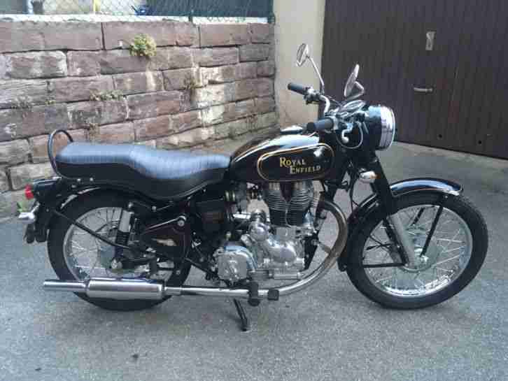 Royal Enfield Bullet 500 ES 5-Gang links, letztes Vergaser-Modell!