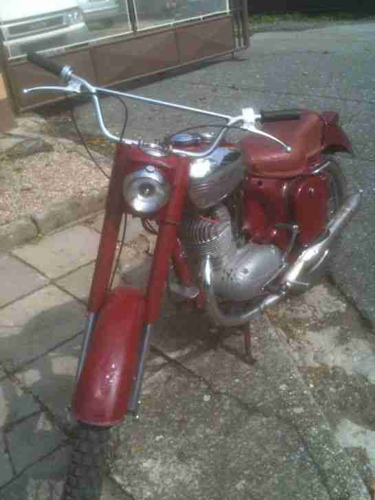 SELTEN JAWA 250 SIX DAYS, TYP 554, 1958, OHNE PAPIEREN