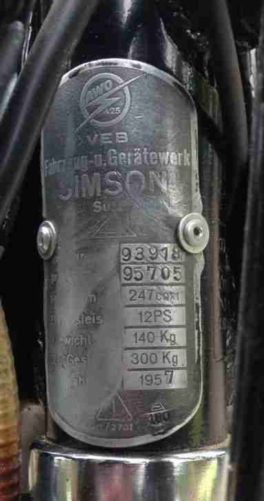 SIMSON AWO 425T Touren Neuaufbau!!!
