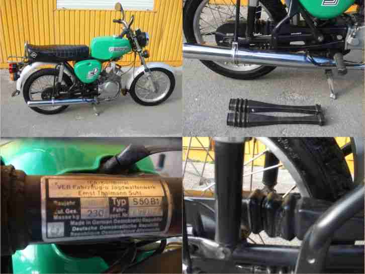 SIMSON S 50 B1 3 Gang DDR Kult Moped Oldtimer 1977