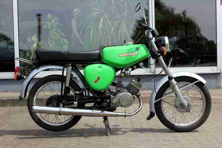 SIMSON S50 B1 - 2400KM TEILRESTAURIERT DREIGANG MOPED GRÜN NO S51 SCHWALBE DDR