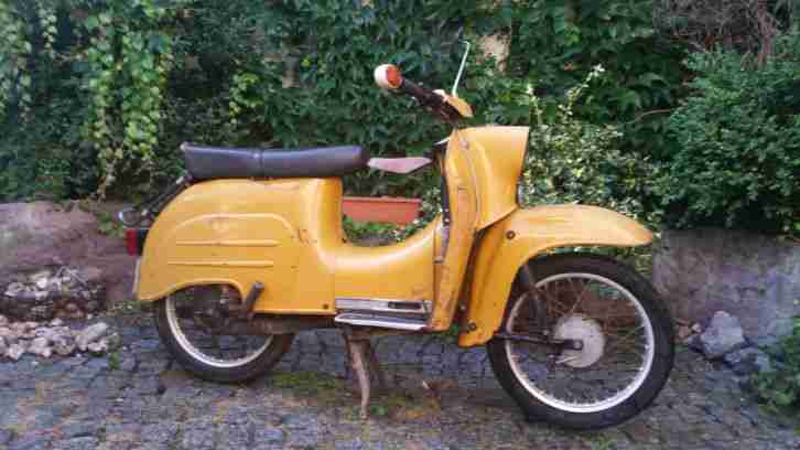 SIMSON Schwalbe KR51 Bj. 1980 incl. Kindersitz und Anhänger