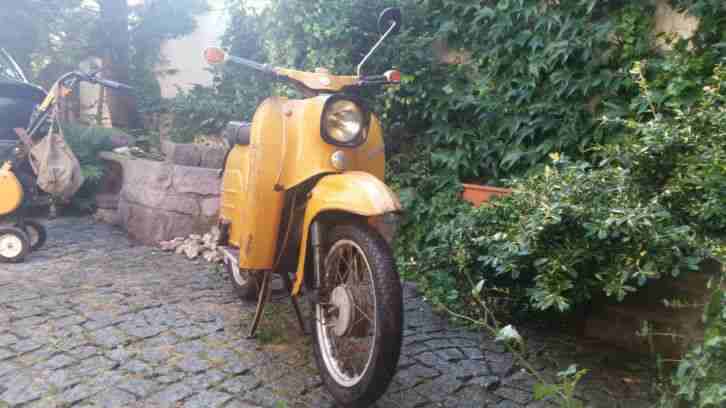 SIMSON Schwalbe KR51 Bj. 1980 incl. Kindersitz und Anhänger