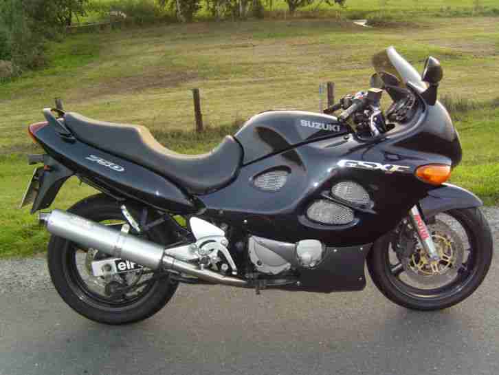 SUZUKI GSX 750 F mit BOS AUSPUFF - TOPP - BJ. 08/99