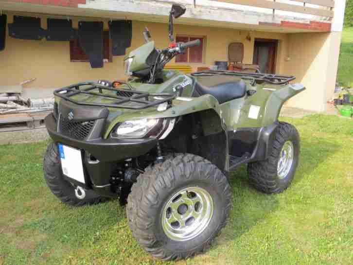 SUZUKI KINGQUAD KING QUAD ATV erst 1690 km inkl. Zubehör + Schneeschild TÜV NEU