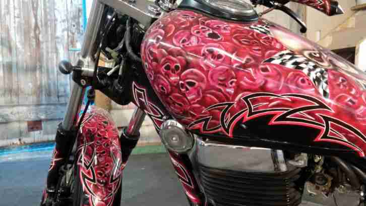 SUZUKI LS650 SAVAGE UMBAU AIRBRUSH