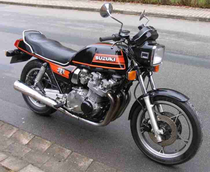 SUZUKI Ur- GSX 1100 E Big-Bike 1979 black/orange erst 36 TKm 20 Fotos ANSEHEN !