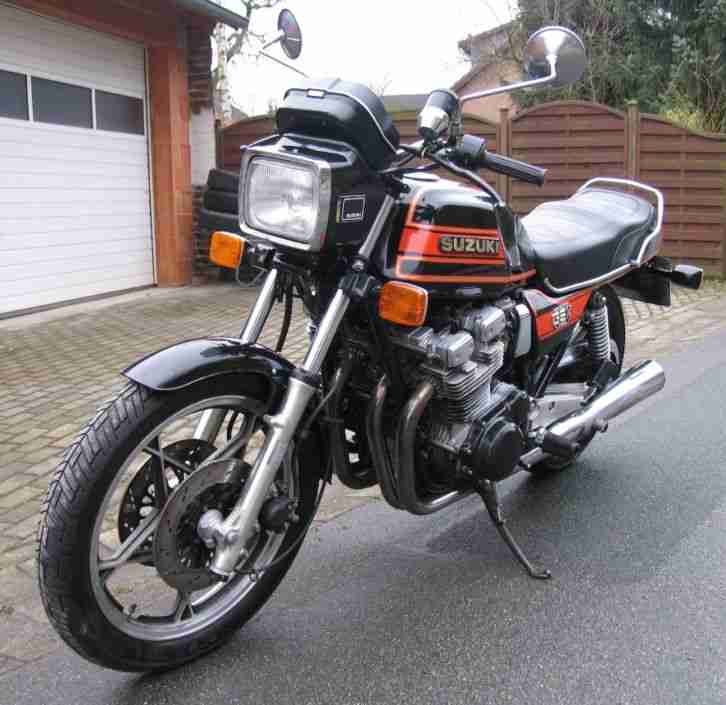 SUZUKI Ur- GSX 1100 E Big-Bike 1979 black/orange erst 36 TKm 20 Fotos ANSEHEN !