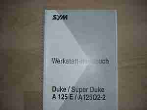 SYM Duke Super Duke A125 Werkstatthandbuch