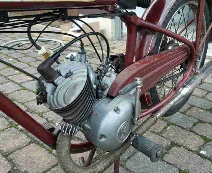 Sachs Miele 98ccm Bj.54 Oldtimer Moped Motorrad alles NEU