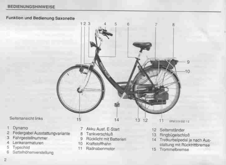 Sachs Saxonette Luxus EFR Leichtmofa