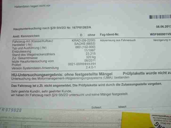 Sachs ZX 125 Enduro ZZ ,Bj.97 , TÜV 06/2015 No Yamaha DT KTM Husquarna Kawasaki