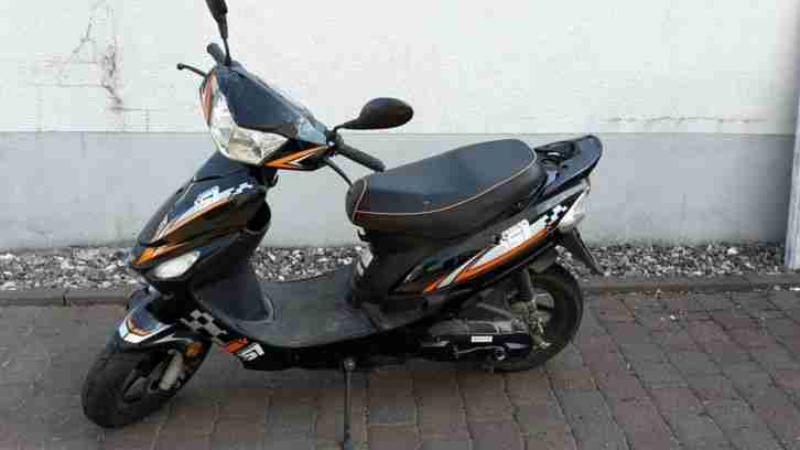 Saro Motorroller GS 50 ccm schwarz/orange 1-Zylinder- 2-Takt- Motor bis zu 45 km