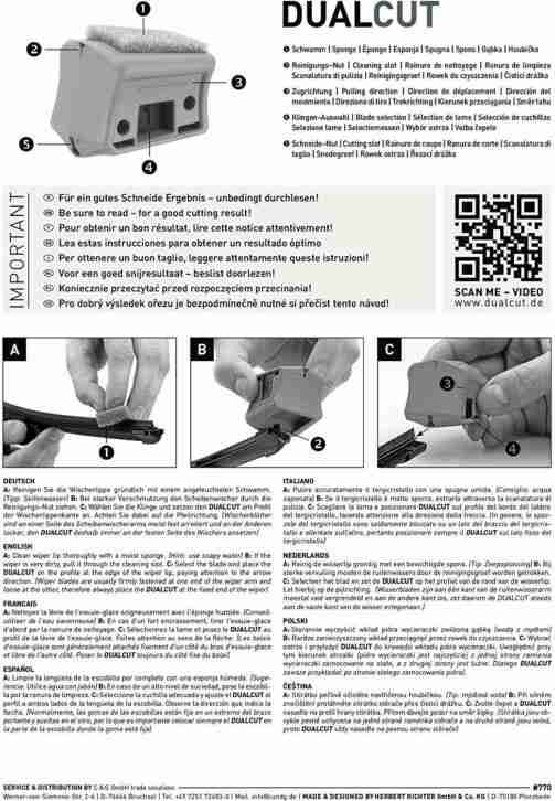 Scheibenwischer Nachschneider Dualcut 727 Wischer Schneider