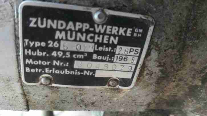 Scheunenfund. Zündapp Combinette.