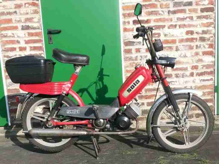 Schönes, Rotes 1970`s Solo Mofa