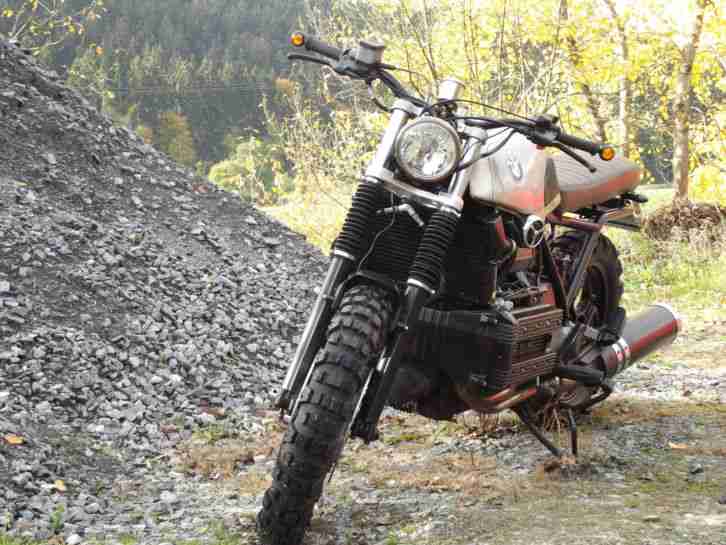 Scrambler Caferacer BMW K 100 K100 Umbau TOP TÜV Hammerteil Oldschool keine R100