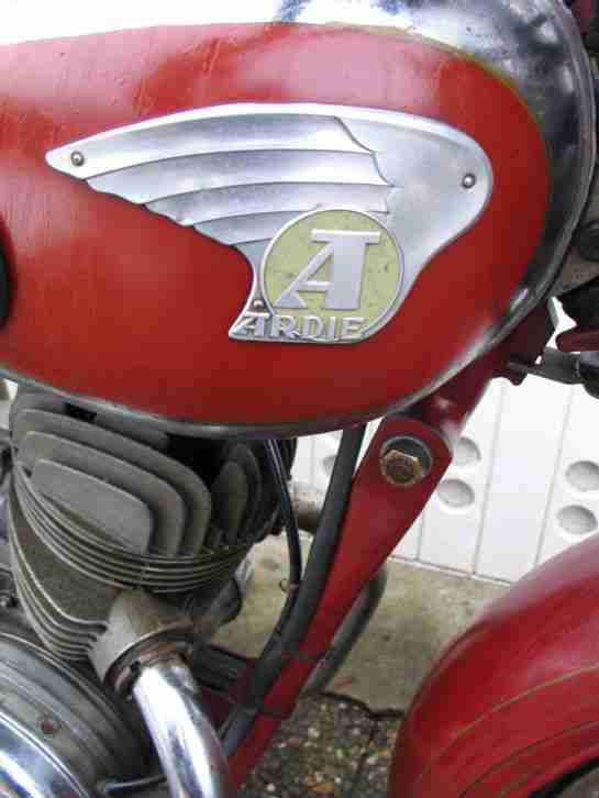 Sehr Seltene ! - Ardie B 250 mit Trapezgabel - Bj 1950 - weinrot Originalzust.!