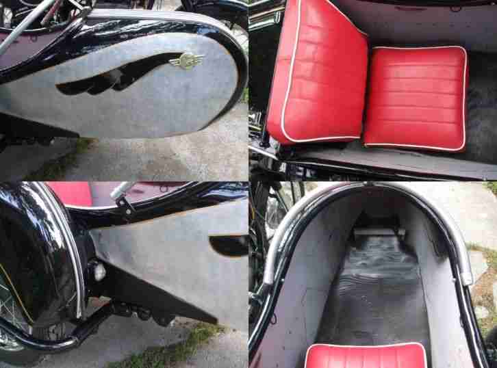 Simson AWO 425 S Gespann, restauriert.