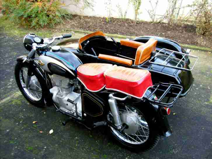 Simson AWO 425 Sport mit Beiwagen / Gespann